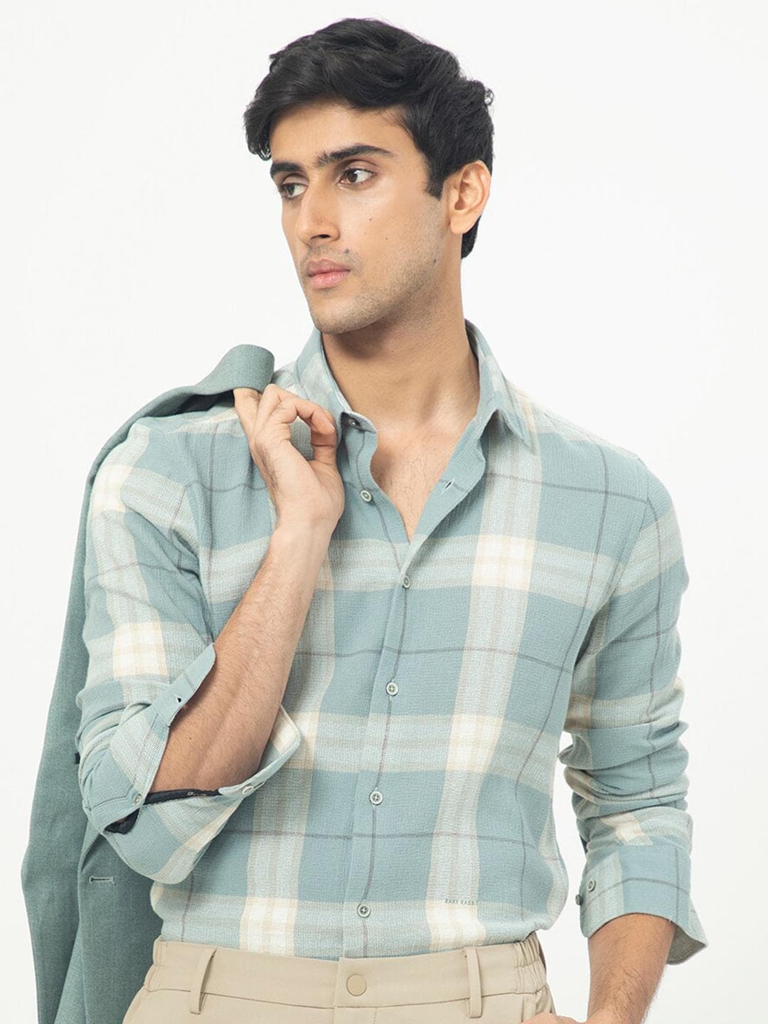 Buy RARE RABBIT Men Melfi Brown Slim Fit Tartan Check Cotton Shirt - - Apparel for Men
